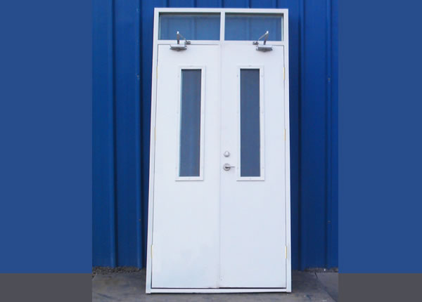 1.1A類鋼質(zhì)雙扇帶玻璃帶亮窗防火門（甲級(jí)）